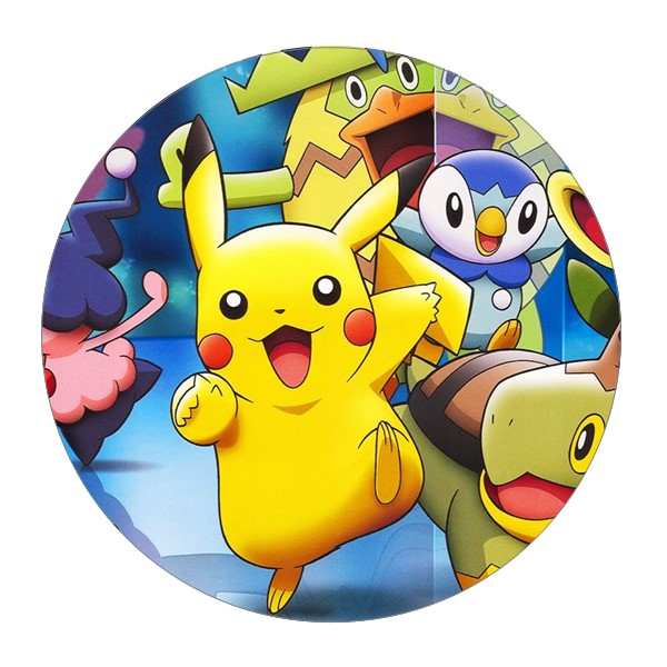 Jestiva pokrivka, okrugla, Pokemon