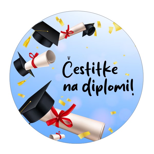 Jestiva pokrivka, okrugla, Diploma