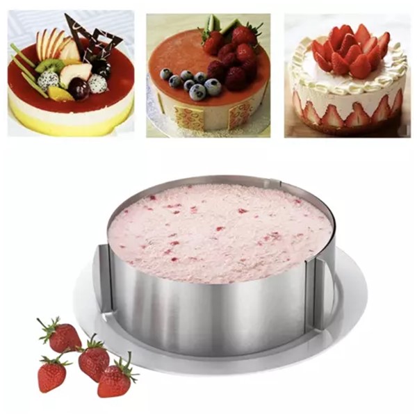 Rastezljivi obruč za torte Ø 16-30x12 cm - Slika 6