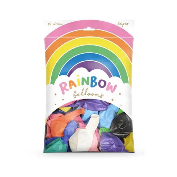 Raznobojni baloni RAINBOW, 100 kom - Slika 2