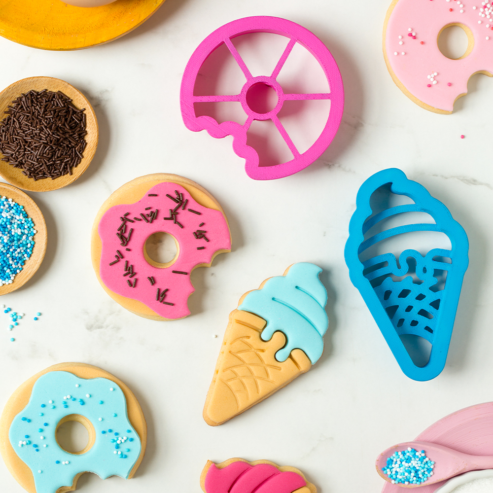 Plastični izrezivači za kekse, donut i sladoled - Slika 2