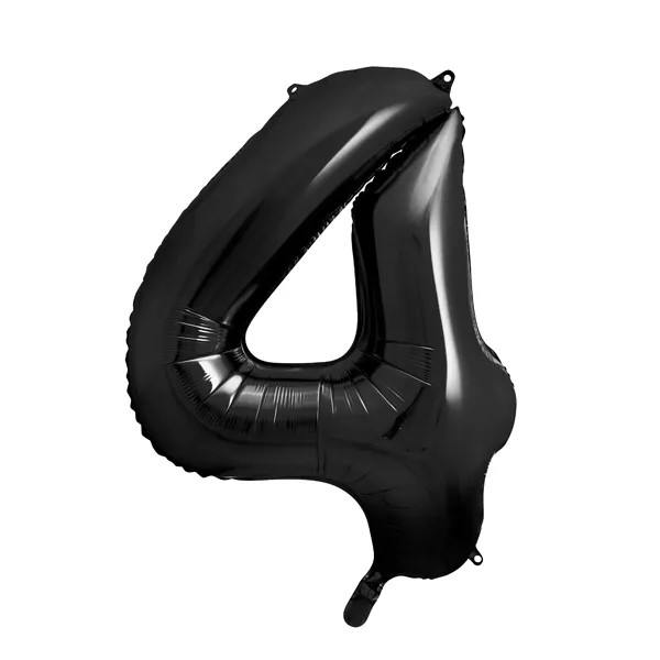 Folijski baloni brojevi 0-9, crni, 86 cm - Slika 6