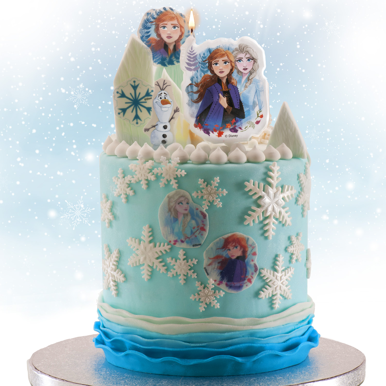 Svjećica za tortu Anna & Elsa, Frozen - Slika 2