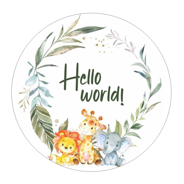 Jestiva pokrivka, okrugla, Welcome baby