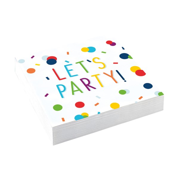 Party salvete, Let's party, 25*25 cm