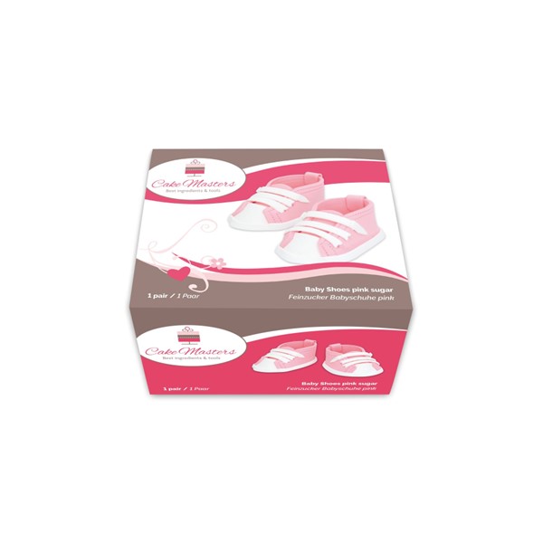 Šećerna figura Baby cipelice, roza - Slika 2