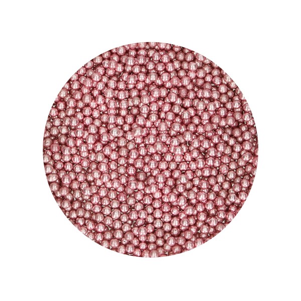 Šećerne perlice, metalik roza, 80 g - Slika 2