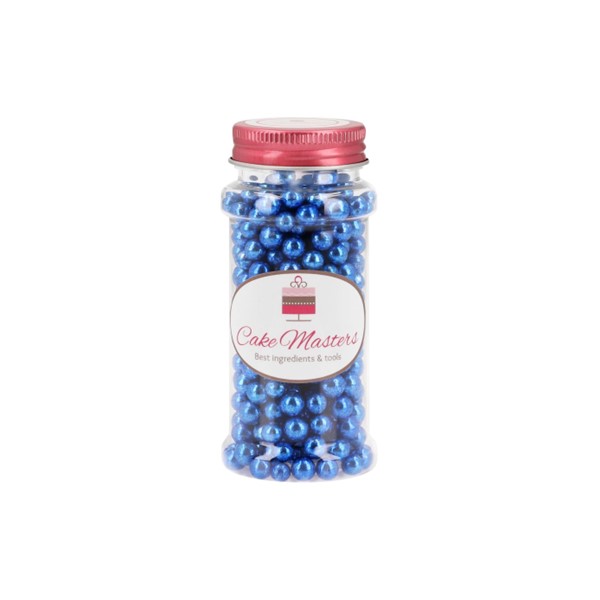 Šećerne perlice, metalik plave, 80 g