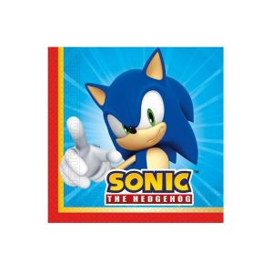 Party salvete SONIC Super jež, 33*33 cm
