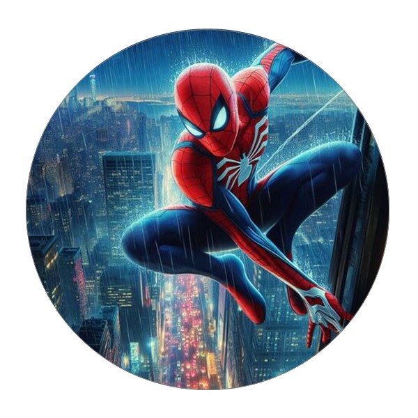 Jestiva pokrivka, okrugla, Spiderman