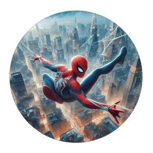 Jestiva pokrivka, okrugla, Spiderman