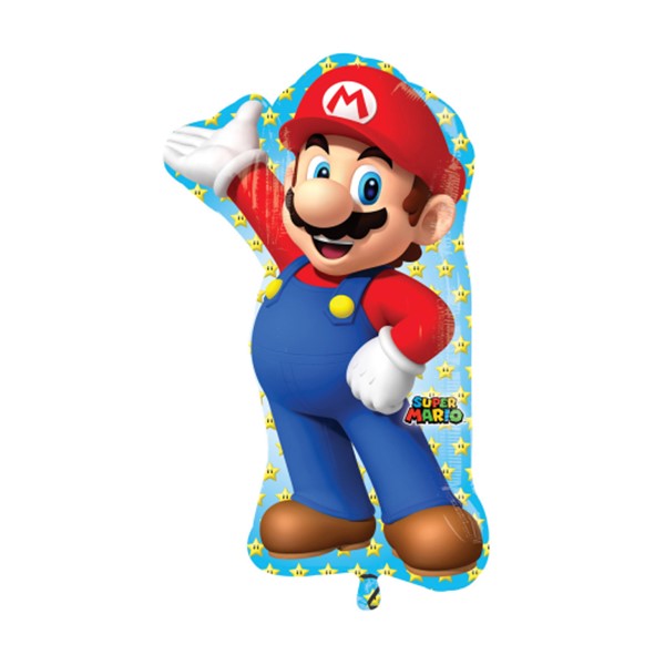 Folijski balon Super Mario, 55x83 cm