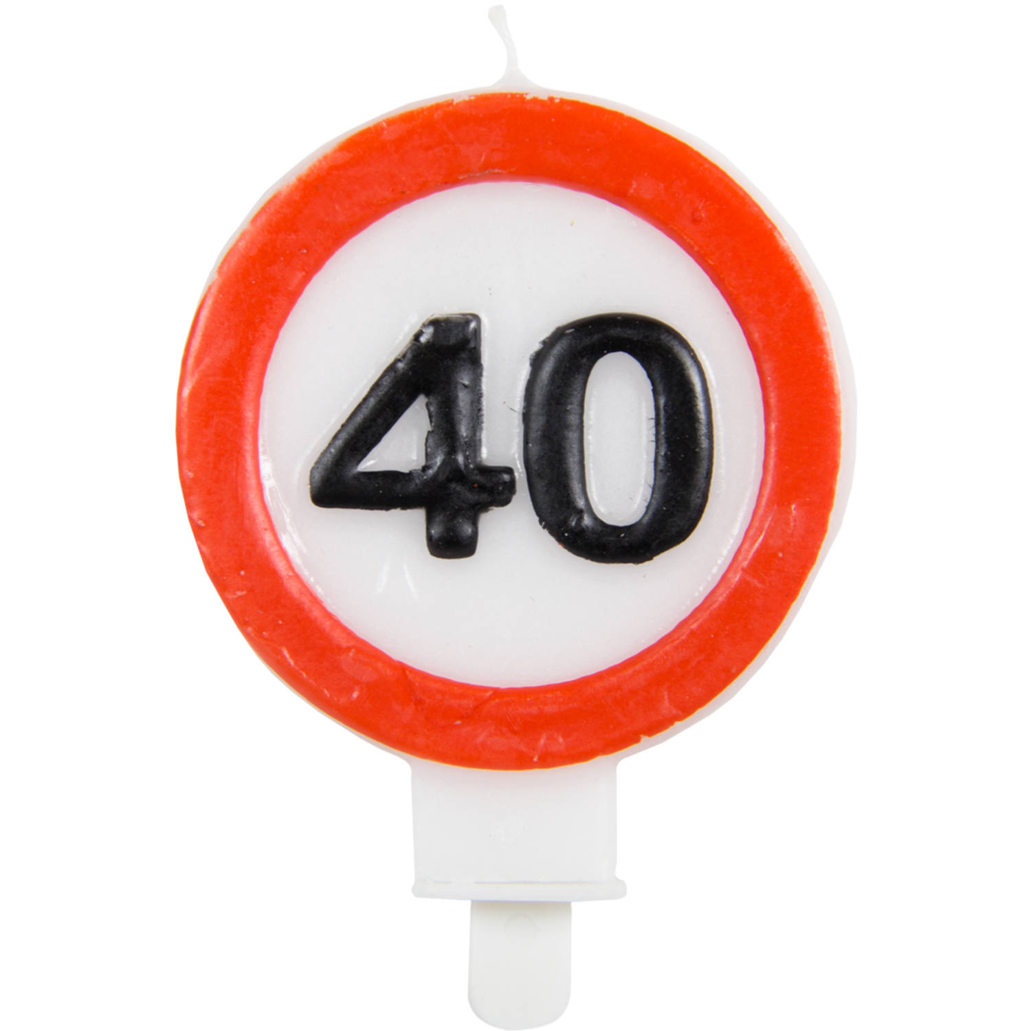 Svjećica za tortu prometni znak 40