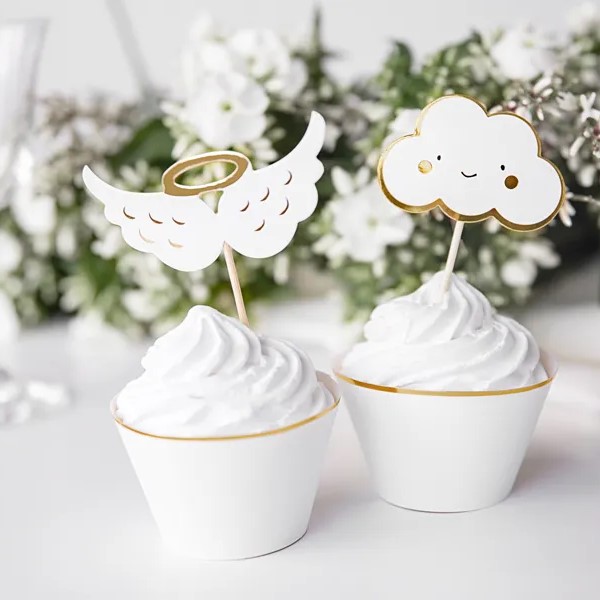 Cupcake topperi, oblak i krila, 6 kom - Slika 2