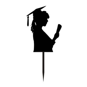 Topper diploma, ženska silueta