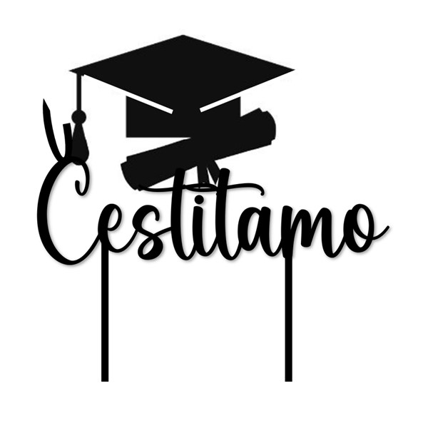 Topper diploma, natpis s kapom