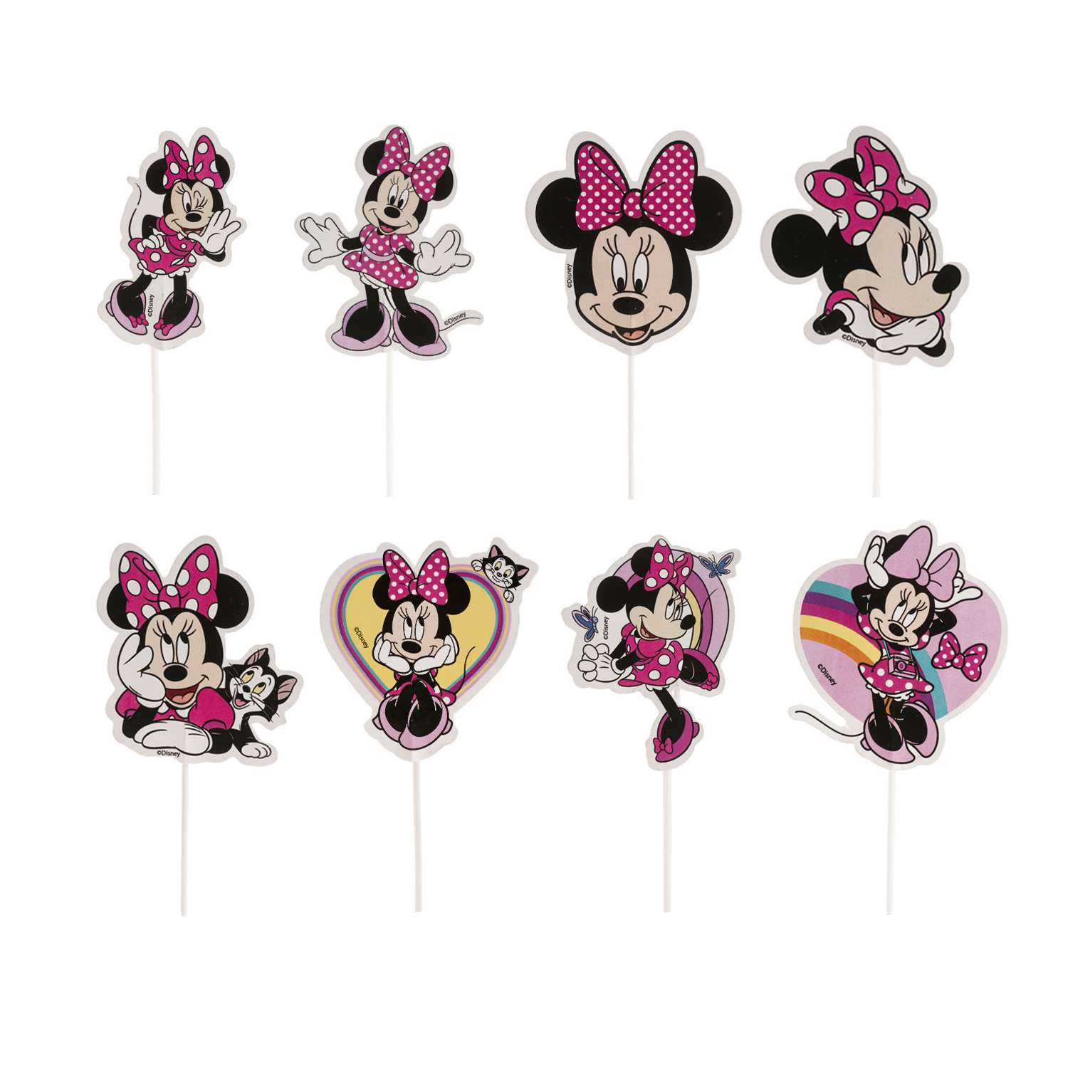Papirnati topperi Minnie Mouse, 16 kom
