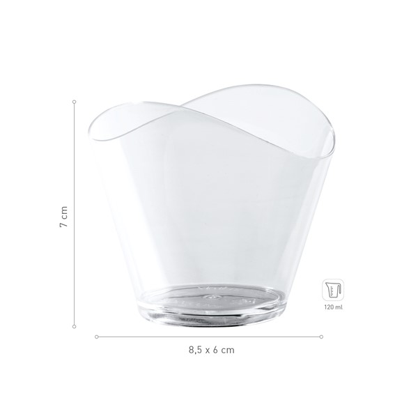 Višekratna mini čašica četvrtasta, 120 ml - Slika 2