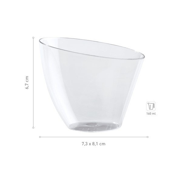 Višekratna mini čašica četvrtasta, 140 ml - Slika 2