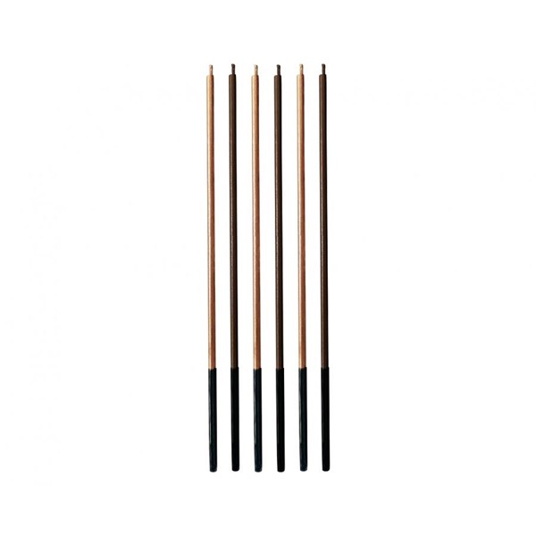 Visoke svjećice smeđe/bakrene, 17 cm