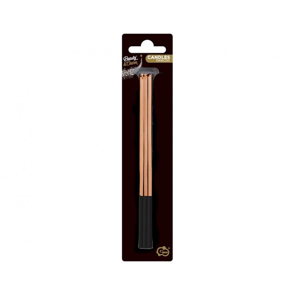 Visoke svjećice rose gold, 15 cm - Slika 3