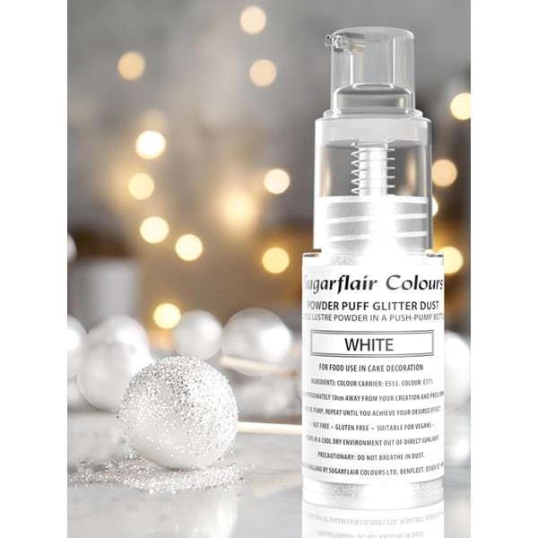 Glitter dust svjetlucavi prah, bijeli, 10 g - Slika 5
