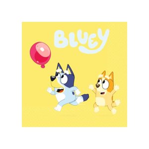 Party salvete Bluey, 33*33 cm