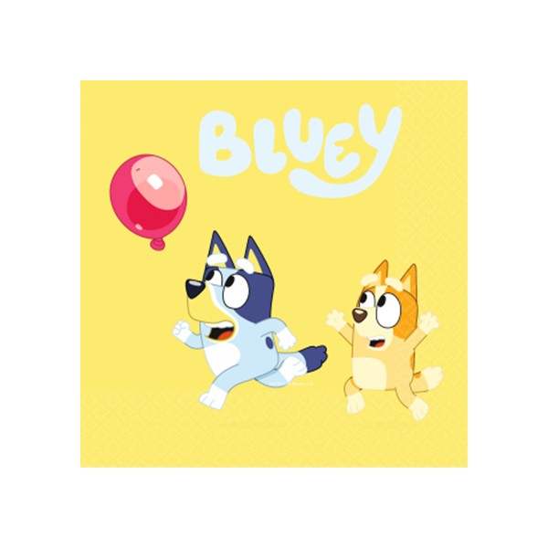 Party salvete Bluey, 33*33 cm