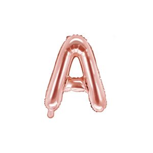 Folijski balon 35cm, slovo A, rose gold