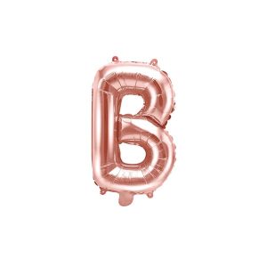 Folijski balon 35cm, slovo B, rose gold