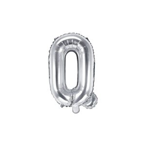 Folijski balon 35cm, slovo Q, silver