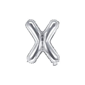 Folijski balon 35cm, slovo X, silver