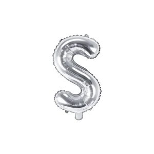 Folijski balon 35cm, slovo S, silver