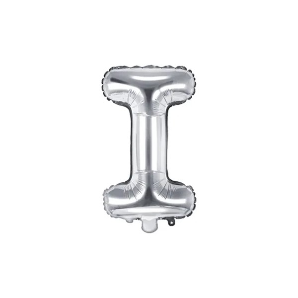 Folijski balon 35cm, slovo I, silver