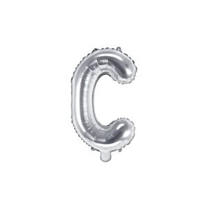 Folijski balon 35cm, slovo C, silver