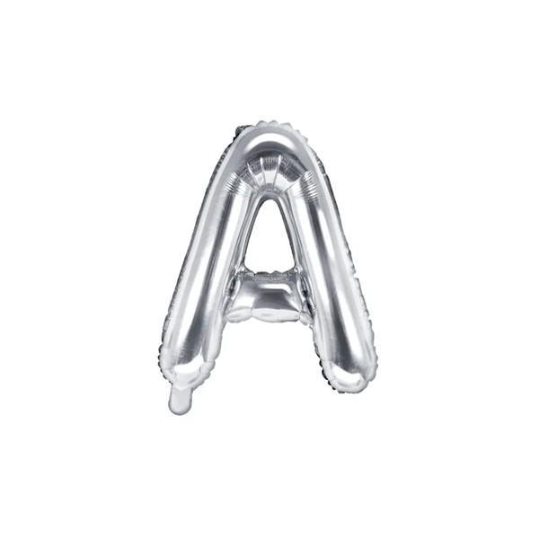 Folijski balon 35cm, slovo A, silver
