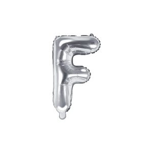 Folijski balon 35cm, slovo F, silver