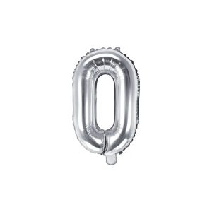 Folijski balon 35cm, slovo O, silver