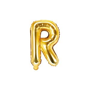Folijski balon 35cm, slovo R, gold
