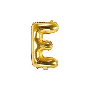 Folijski balon 35cm, slovo E, gold