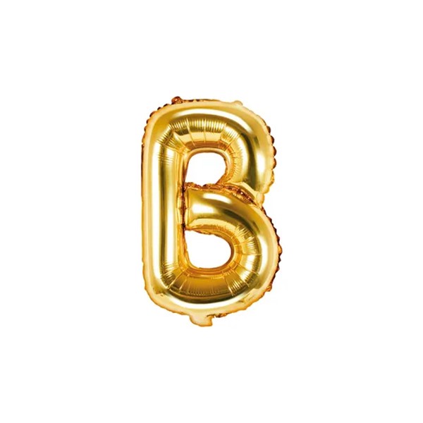 Folijski balon 35cm, slovo B, gold