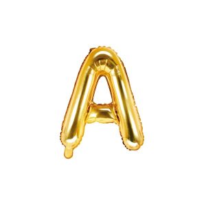Folijski balon 35cm, slovo A, gold