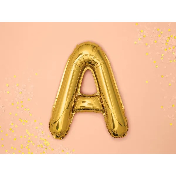 Folijski balon 35cm, slovo A, gold - Slika 2