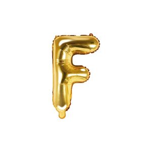 Folijski balon 35cm, slovo F, gold