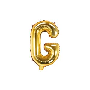 Folijski balon 35cm, slovo G, gold