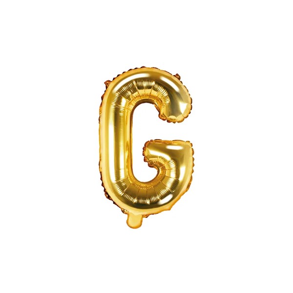 Folijski balon 35cm, slovo G, gold