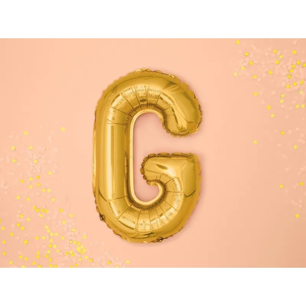 Folijski balon 35cm, slovo G, gold - Slika 2