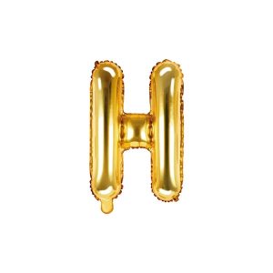 Folijski balon 35cm, slovo H, gold