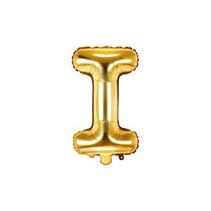 Folijski balon 35cm, slovo I, gold