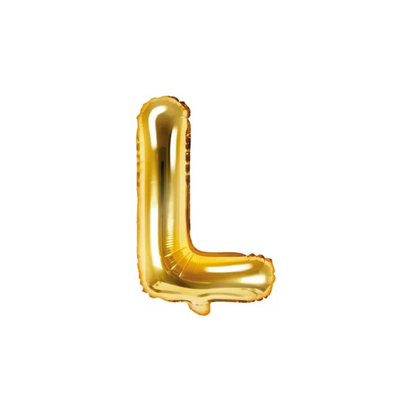 Folijski balon 35cm, slovo L, gold